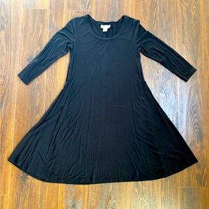 Elegant Black A-Line Dress